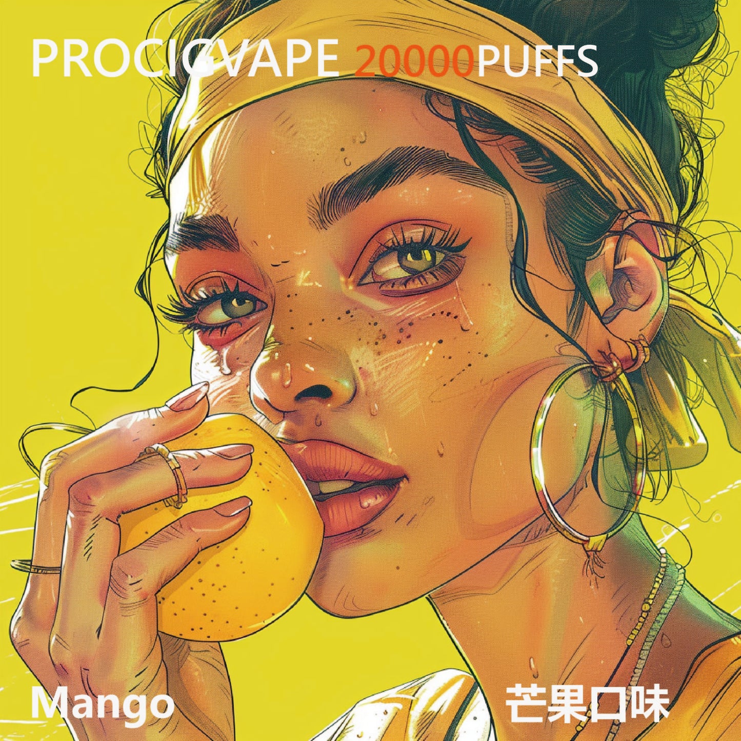Mango 芒果口味 Mecha Ironman Smart Health Vaporizer Vape 雾化器 Penyembur Wap Screen Display