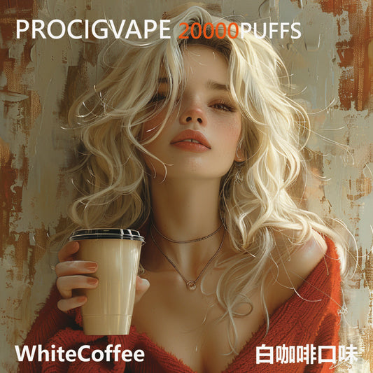 Mecha Ironman Smart Health Vaporizer Vape 雾化器 Penyembur Wap Screen Display White coffee 咖啡